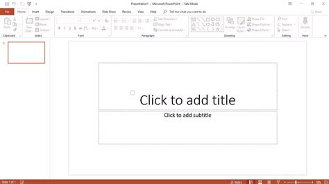 powerpoint presentation won't open